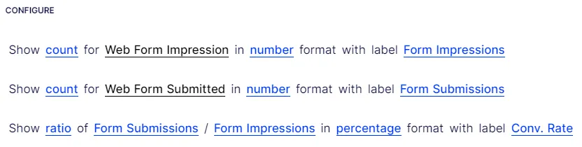 Forms report - rocket columns